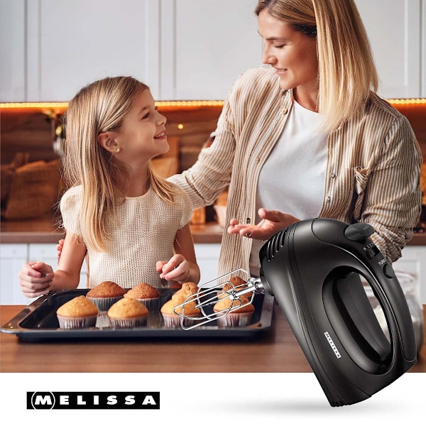 Håndmixer med turbo 300 Watt Sort
