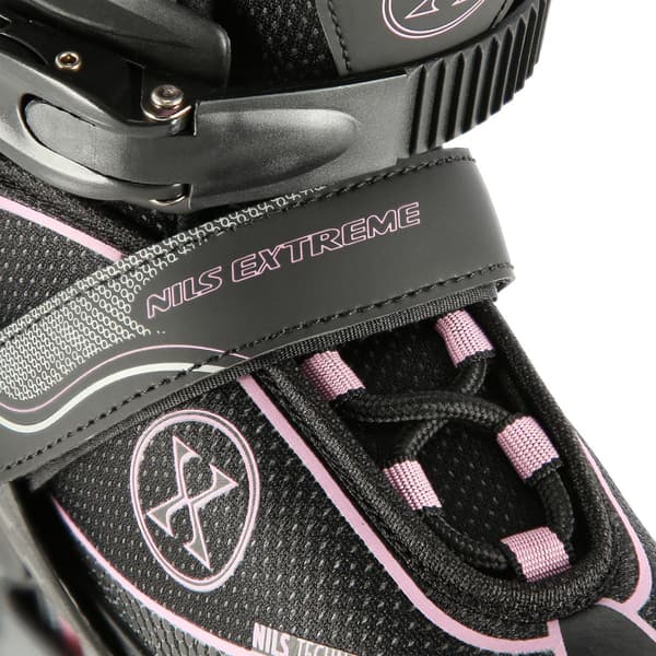 In-line skøjter, sort-pink, størrelse M (35-38)