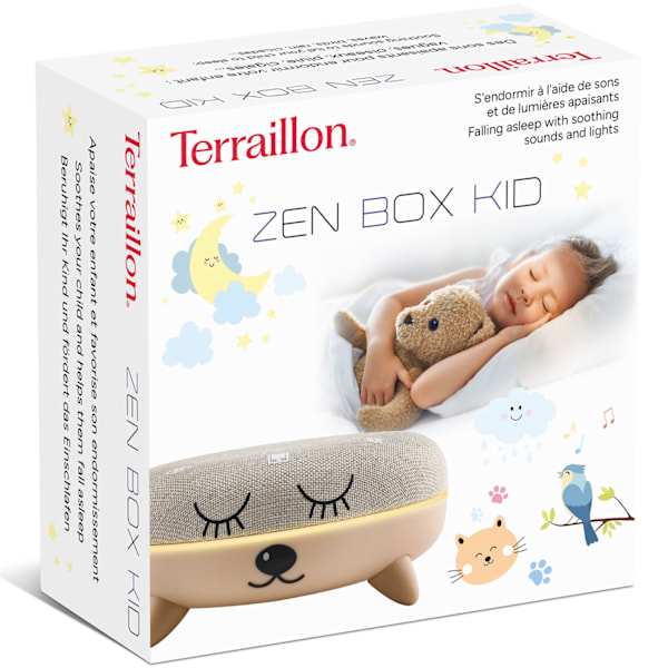 Zen Box Kid -äänilaatikko Rauhoittavat äänet, 8 kevyttä tunnelmaa ja Bluetooth