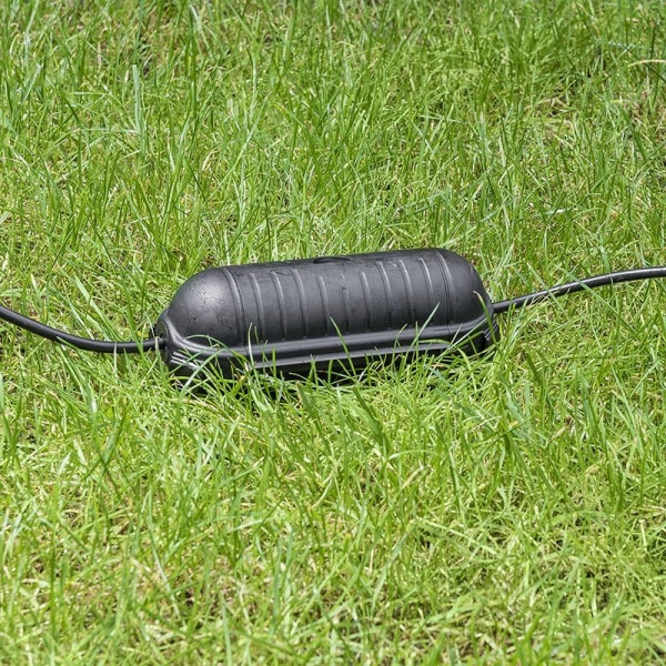 Pengeskab til Schuko stik og kobling sort