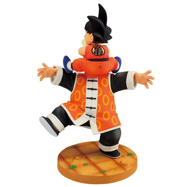 Dragon Ball Son Goku & Bedstefar Son Gohan figur, 16 cm