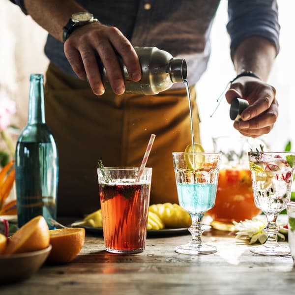 Cocktailsæt rustfrit stål 5 dele
