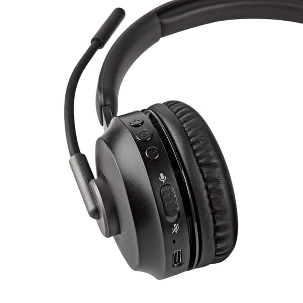 PC-headset | On-Ear | Stereo | Bluetooth | Fold-Away Mikrofon | Sort