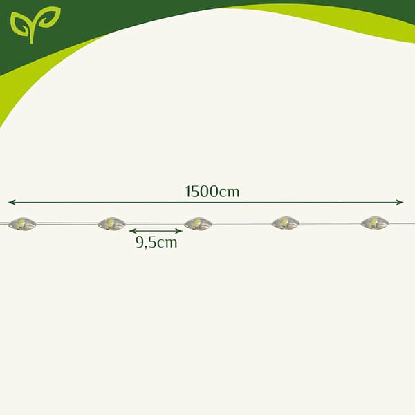 Solgarland 15m IP44 Gardlov 24007