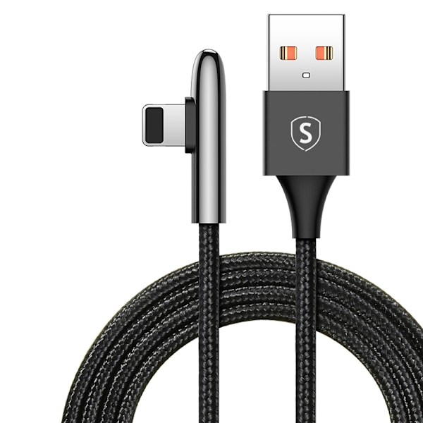 Sign USB - Lightning Gaming -kaapeli, 2 m, 2,4 A, - musta