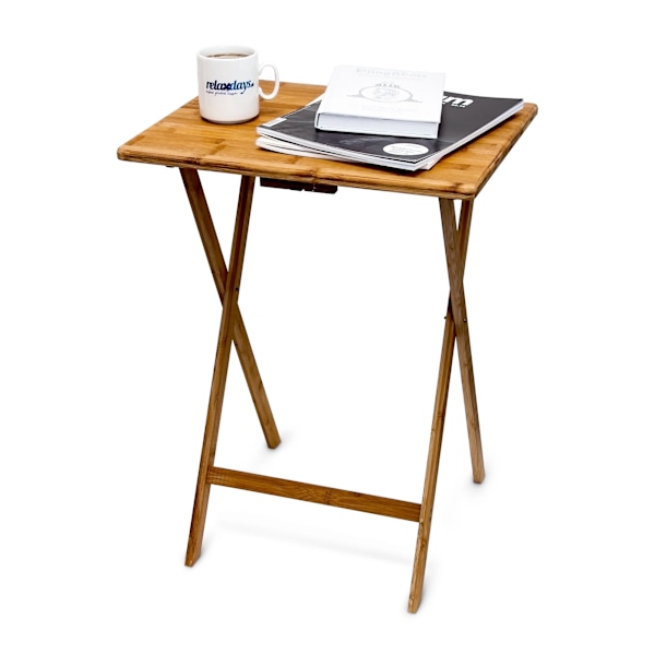 Fällbart sidobord i bambu