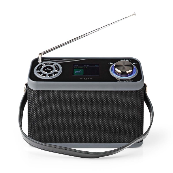 DAB+ Radio | Borddesign | DAB+ / FM | 2.4 " | Farveskærm | Batte