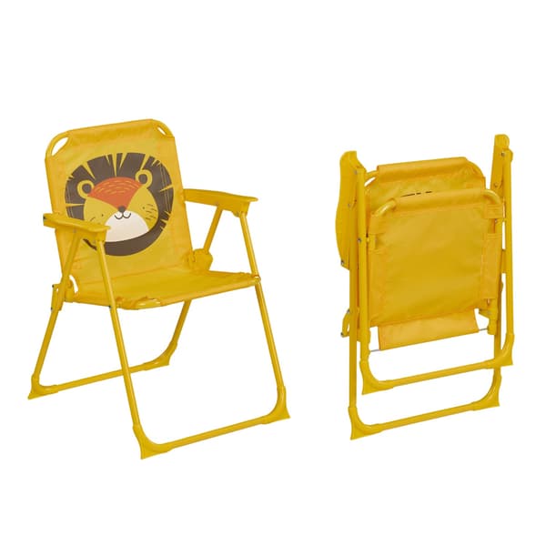 Barns 4-delade campingmöbelset med parasoll