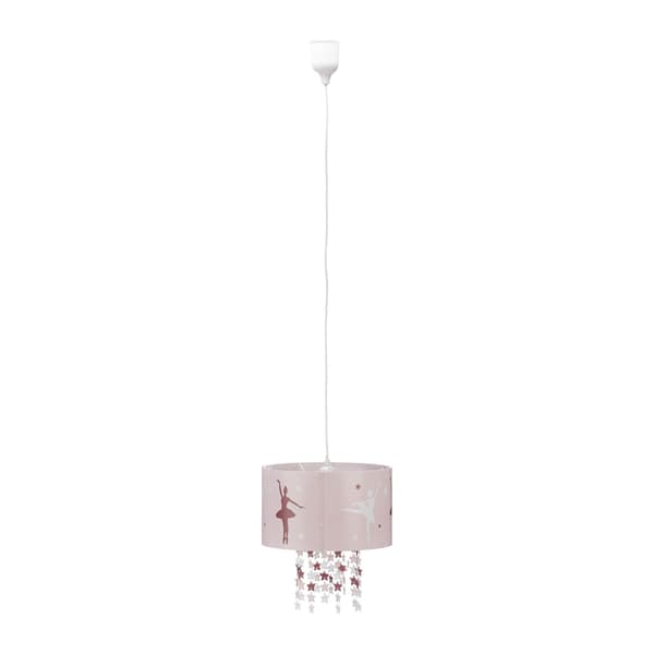 Pendellampa i rosa