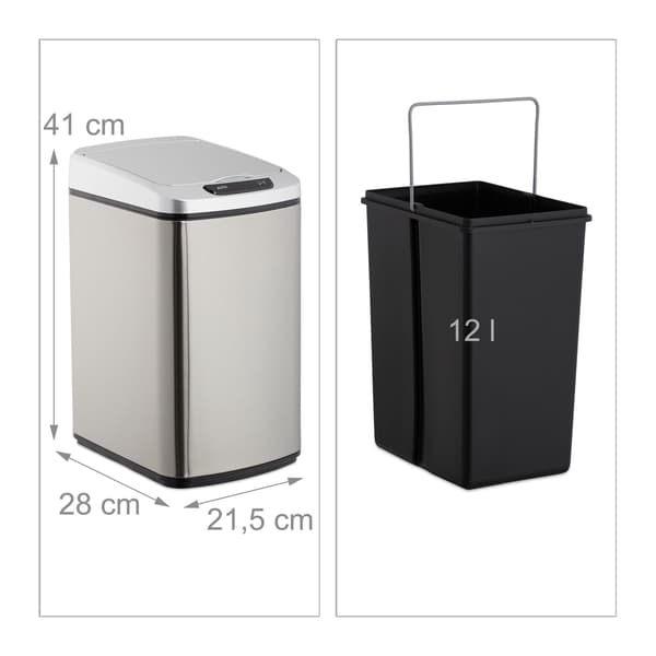 Sensoravfallsbehållare 12 l