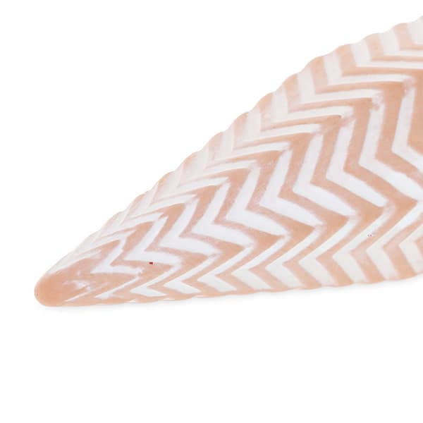 Set med 4 Clay Watering Spikes Zig-Zag