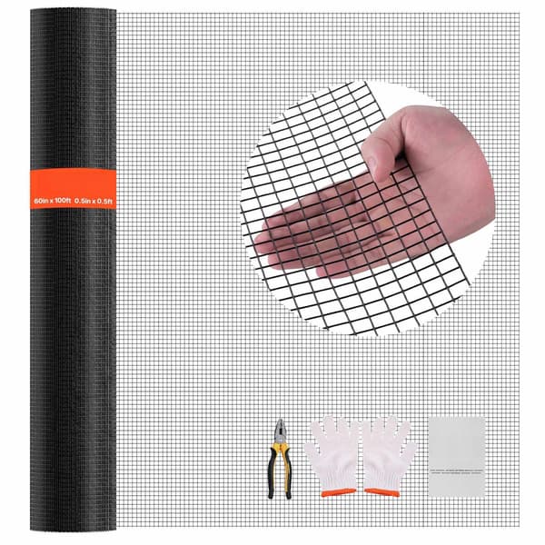 Rulle til hardware, 60 tommer x 100 fod, 1/2 tommer mesh, 19 Ga