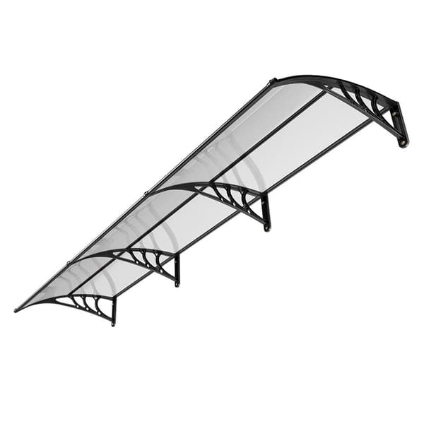Markise til dør 91 x 283 cm, klar polycarbonat