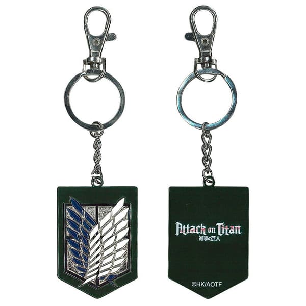 Attack On Titan Nyckelring - Anime-logotypdesign, hållbart material