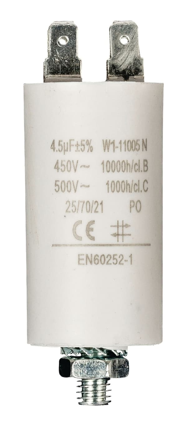 Kondensaattori 4.5uf / 450 v + Aarde