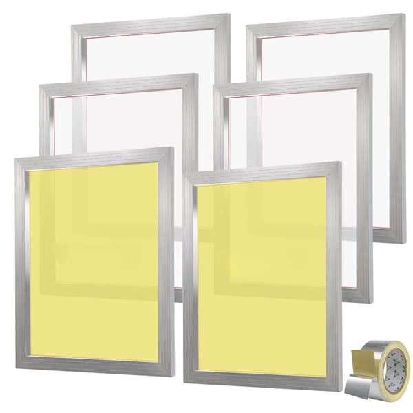 Ramar för silkscreentryck, 6-pack, 20x24, 160 mesh