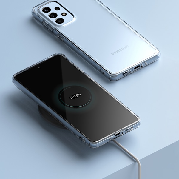 Galaxy A73 Fusion gennemsigtigt etui med gelramme
