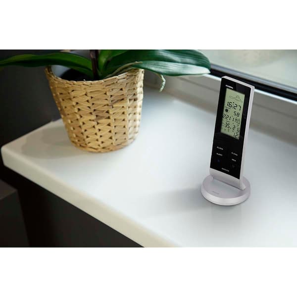 Väderstation med trådlös sensor Svart/Silver
