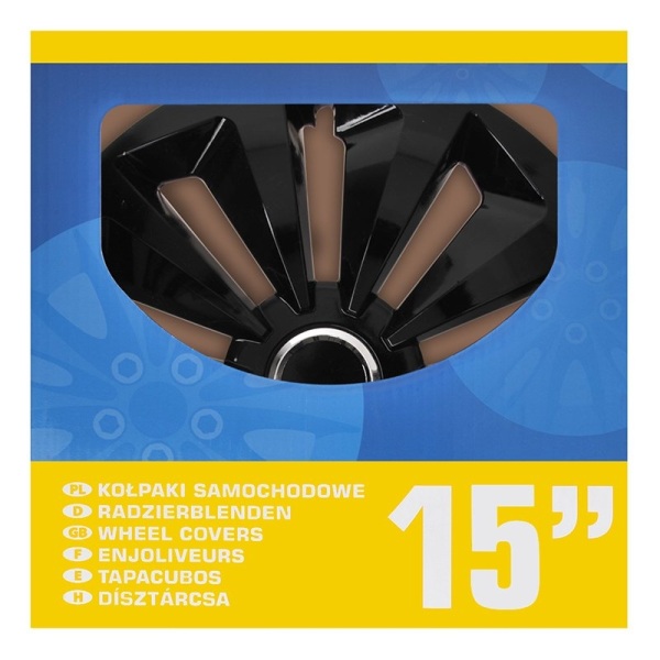 Hjulskyddset Fox black 15 tum 4 stycken i displaybox