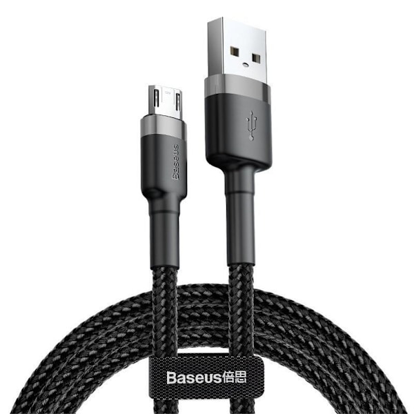 Baseus Cafule USB-A-mikro-USB-kaapeli 2,4A 1m - musta / harmaa