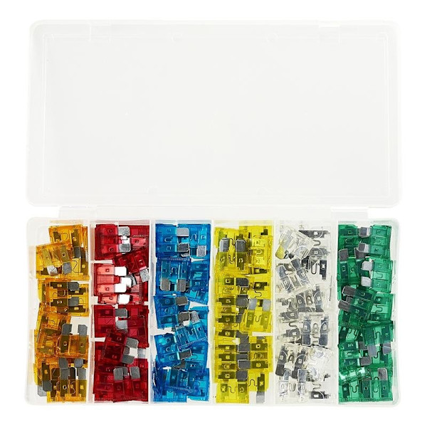 Bladsikringer standard assorteret 120 stk i plastikboks