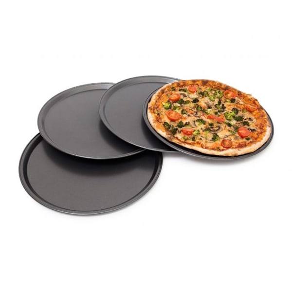 Pizzaplåt rund, set om 4