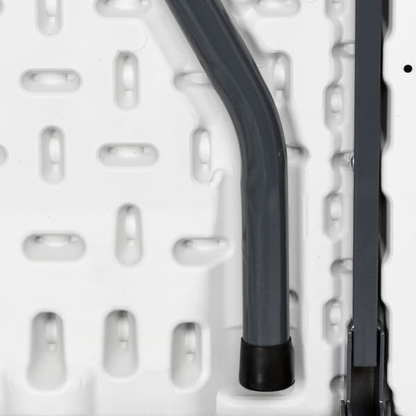 Hopfällbart cateringbord, 180 cm, vitt, bärbar design
