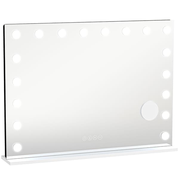 LED makeupspejl med Bluetooth, RGB, 10x forstørrelse