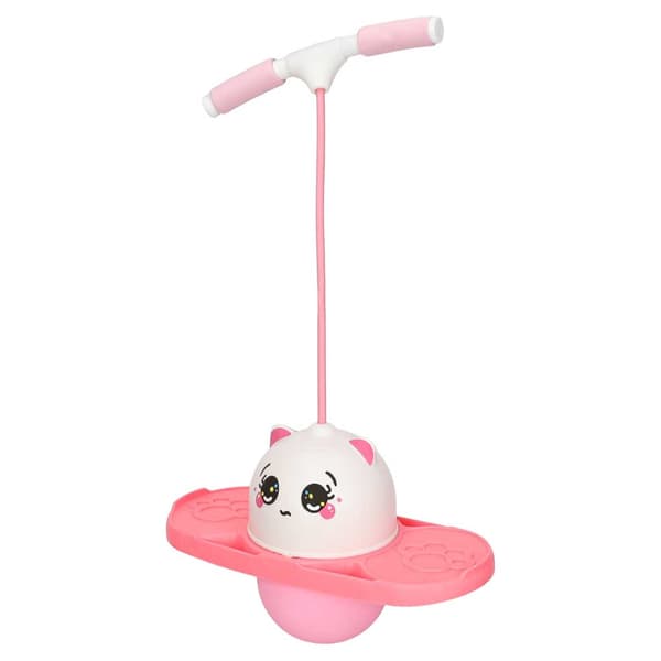 Barn Pogo Jumper – Vit och rosa balansleksak