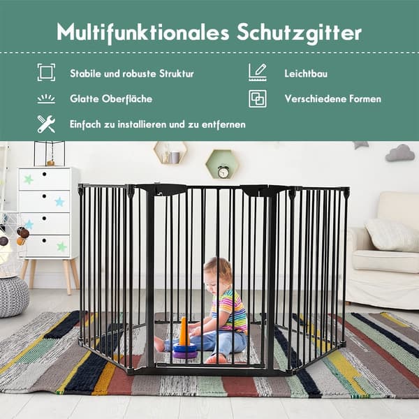 Pejssikkerhedslåge med dør, vægmontering, sort jern
