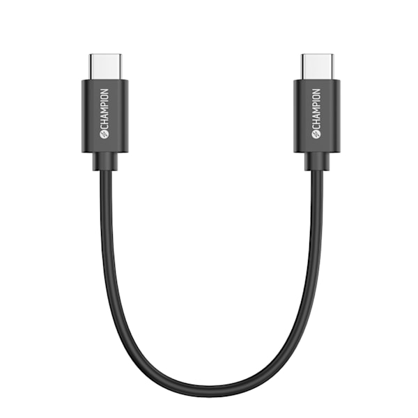 USB-C kabel 30 cm sort