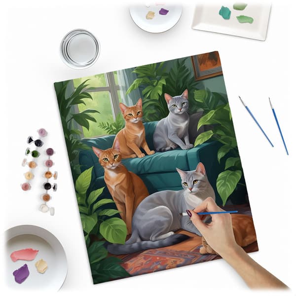 Maalaus numeroilla 40x50 cm Massido Cats