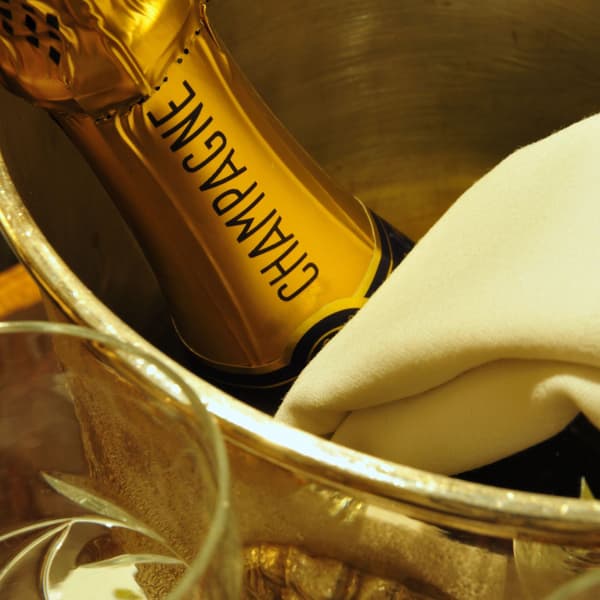 Champagnekylskål i rostfritt stål