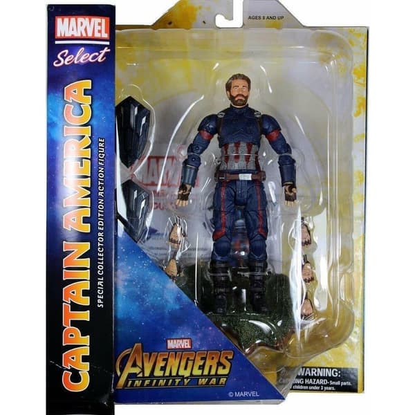 Captain America 18 cm ledad figur för Marvel-fans