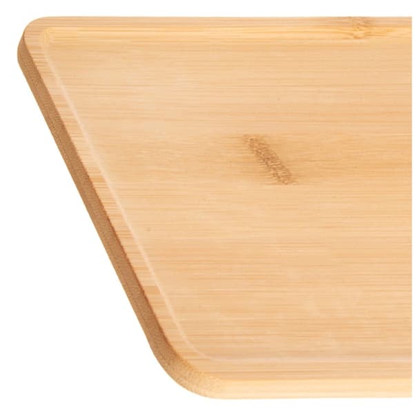 Snacksfat i bambu, rektangulärt 35x15 cm