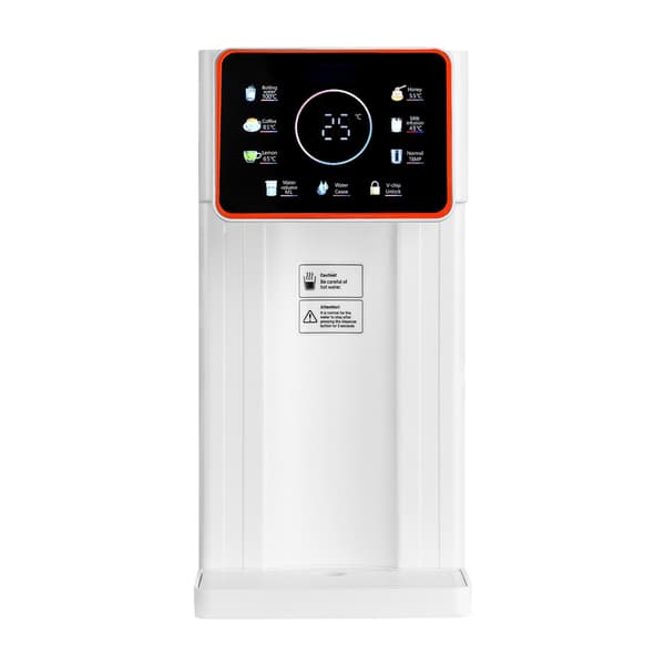 Instant varmtvandsdispenser, bordplade 3L, 6 temperaturer, børnesikring