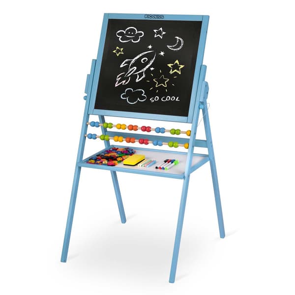 Roterbar magnetisk tavle Ricokids - Blå