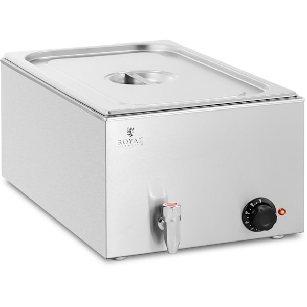 Bain-marie sähkölämmitin hanalla GN 1/1 600 W