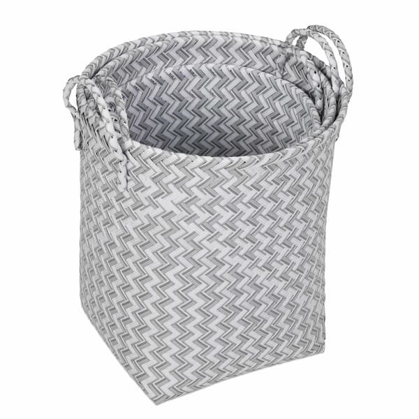 Kudottu pyykkikorisarja 3 kpl