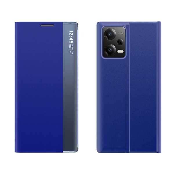 Cover med klap og stativ til Xiaomi Redmi Note 12 5G / Poco X5 5G New Sleep Case blå