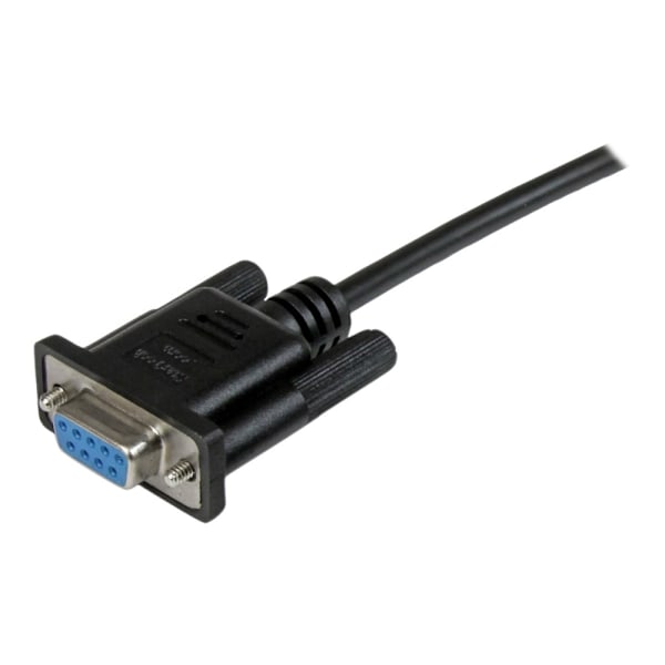 StarTech.com 2m sort DB9 RS232 seriel nulmodemkabel F/F - Nulmodemkabel