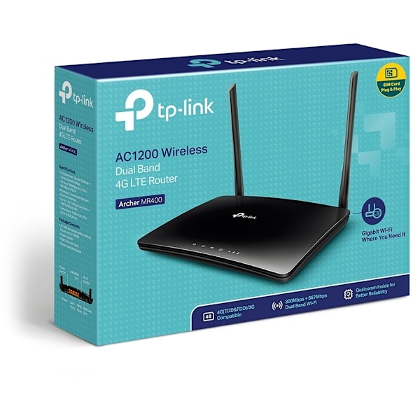 TP-LINK Archer MR400 - LTE-modem og WiFi-basestation