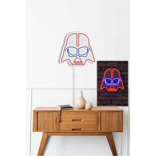 Dekorativ Plast Led-belysning Darth Vader - Röd Blå