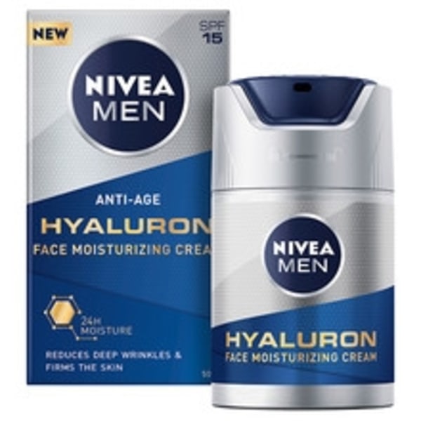 Nivea - Men Hyaluron Face Moisturizing Cream SPF 15 - Moisturizi