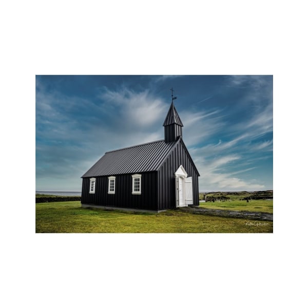 Black Church In Iceland - 30x40 cm