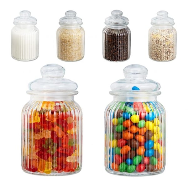 Lasipurkit 6 kpl 1000 ml