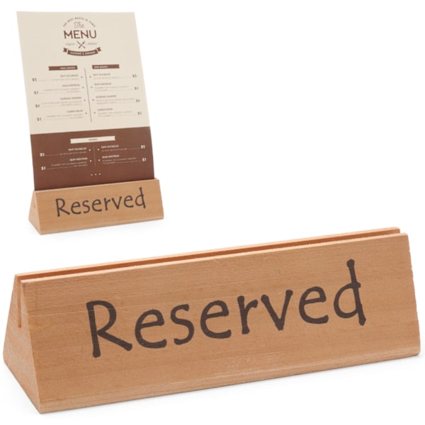 Træ RESERVERET RESERVATION informationsskilt - Hendi 664308