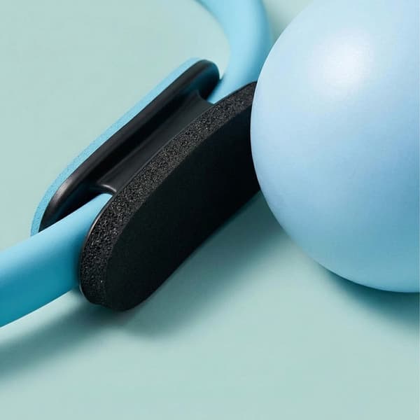 6-delat pilatesset: ring, boll, band – svart