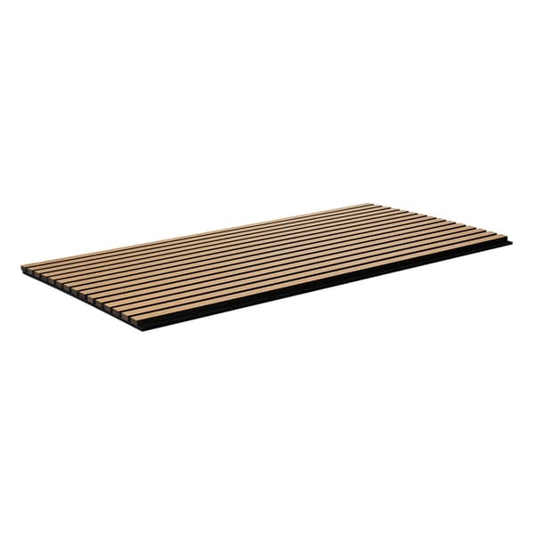 Akustiska väggpaneler av trälameller, ljus ek, 4-pack
