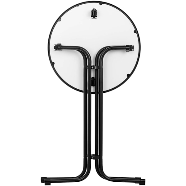 Bord, rundt barbord, højt, foldbart, dia. 70 cm højde 110 cm sort